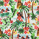 Leis, Luaus, and Alohas Natural Fabric