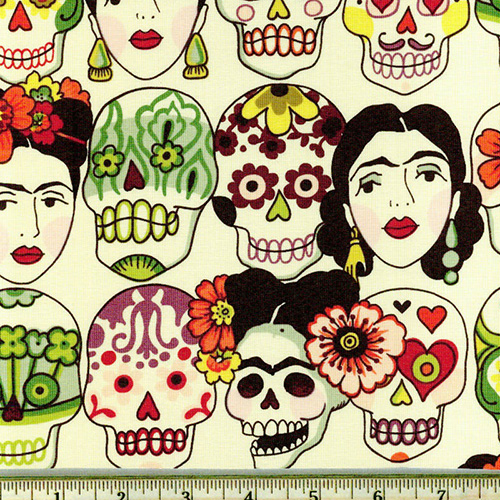 Gotas de Amor Day of the Dead Tea Fabric