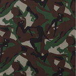 Pin Up Camouflage Girls Fabric