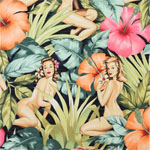 Pin Up Mirage Navy Blue Fabric 