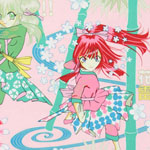 Thunder Flower Karate Girls Pink Fabric 