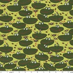 Frog Chow Green Fabric 