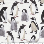 Picka Peka Penguin White Fabric 