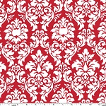 Dandy Damask Rouge Fabric