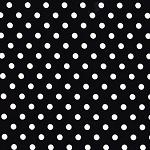Dumb Dot Black Fabric