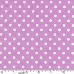 Dumb Dot Orchid Lavender White Dots Fabric 
