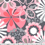 Flower Shower Gray Fabric