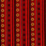 Flowery Stripe Earth Fabric