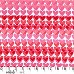 Heart Strings Pink Red Fabric 