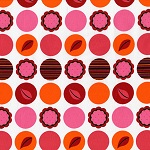 Mod Dots Paprika Fabric