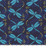 Dancing Dragonfly Print Fabric