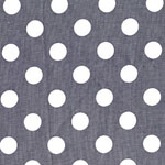 Quarter Dot Gray Fabric