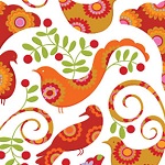 Pretty Bird Spice Fabric