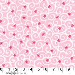 Princess Swirls Pink Fabric