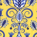 Large Whimsy Doozie Yellow Fabric