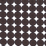 Snow Dot Brown Fabric