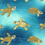 Surfs Up Aqua Fabric