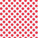Ta Dot Lipstick Orange-Red Dot White Fabric 