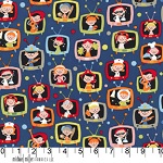 When I Grow Up Retro Kids TV Fabric 