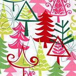 Yule Trees Santa Fabric