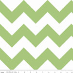 Chevrons Large Green Fabric 