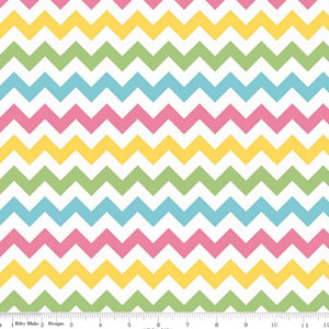 Knit Small Chevrons Girl Multi-Colored Fabric 