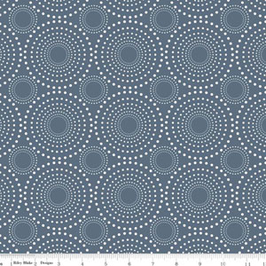 Knit Granite Circle Design Gray Fabric