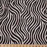 Animal Kingdom Jersey Knit Zebra Print Fabric