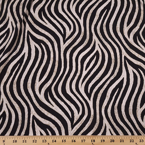 Animal Kingdom Jersey Knit Zebra Print Fabric