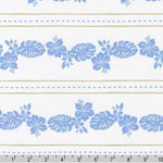 Catalina Knit Print Tropical Print Blue Fabric
