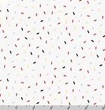 Sprinkles White Fabric