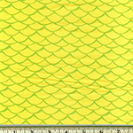 Flamingo Paradise Mermaid Scale Fabric Lime