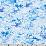 Imaginings Clouds Blue and White Fabric