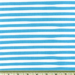 Magical Rainbow Unicorn Stripe Blue Fabric