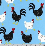 Metro Market Ellen Krans Blue Fabric