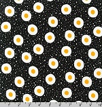 Metro Market Egg Ellen Krans Black Fabric