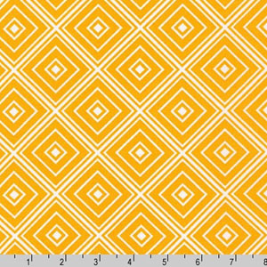 Metro Living Diamond Marigold Yellow Fabric