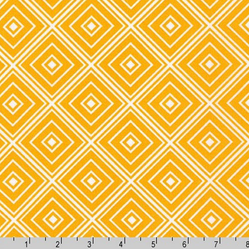 Metro Living Diamond Marigold Yellow Fabric