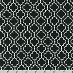 Metro Living Geometric Print Black Fabric
