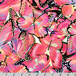 Nature Studies Butterfly Pink Fabric