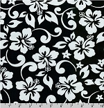 Paradise Pareaus Black Fabric