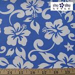 Paradise Pareaus Periwinkle Fabric