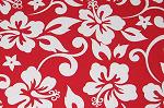 Paradise Pareaus Red Fabric