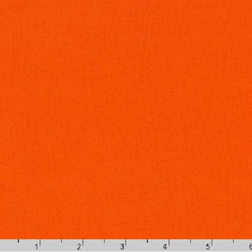 Superluxe Poplin Solid Orange Fabric