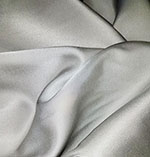Radiance Cotton Silk Blend Solid Silver Gray Fabric