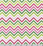 Zig Zag Remix  Garden Fabric