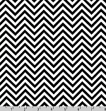 Zig Zag Remix Black White Fabric