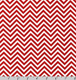 Zig Zag Remix Red Fabric