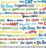 Celebrate Seuss! Book Titles Multicolor Fabric