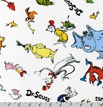 Celebrate Seuss! Characters Multicolor Fabric